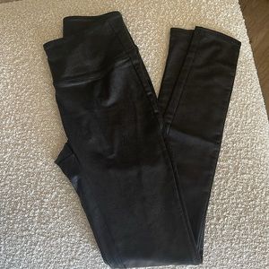 All Worthy by Hunter McGrady Ultimate Faux Leather Leggings XS Tall